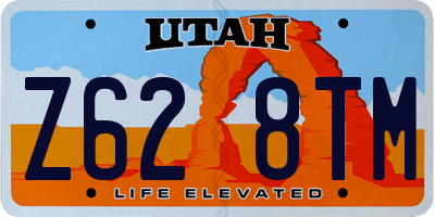 UT license plate Z628TM