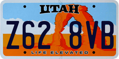 UT license plate Z628VB