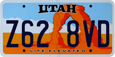 UT license plate Z628VD