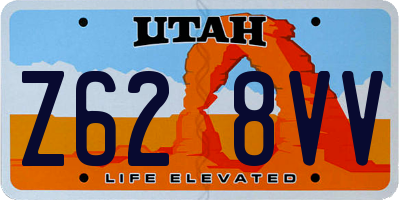 UT license plate Z628VV