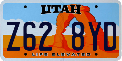 UT license plate Z628YD