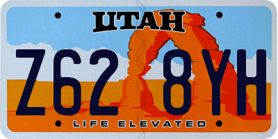 UT license plate Z628YH