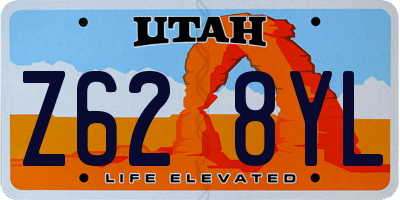 UT license plate Z628YL
