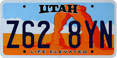 UT license plate Z628YN