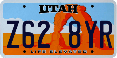 UT license plate Z628YR