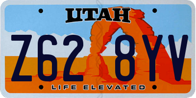 UT license plate Z628YV