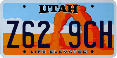 UT license plate Z629CH