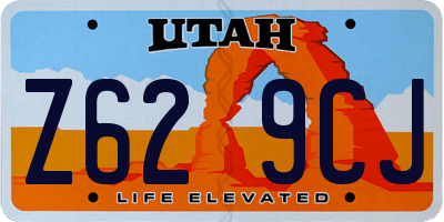 UT license plate Z629CJ
