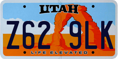 UT license plate Z629LK