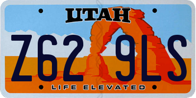 UT license plate Z629LS