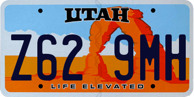 UT license plate Z629MH