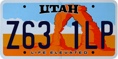 UT license plate Z631LP