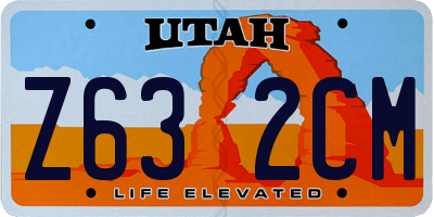 UT license plate Z632CM