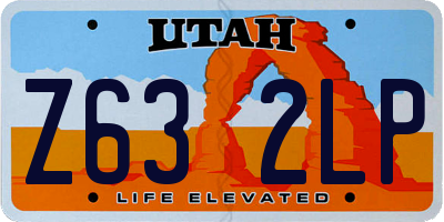 UT license plate Z632LP