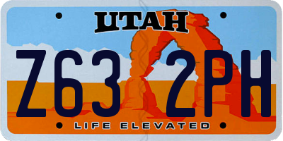 UT license plate Z632PH