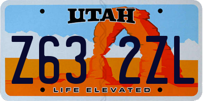UT license plate Z632ZL