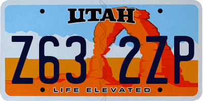 UT license plate Z632ZP