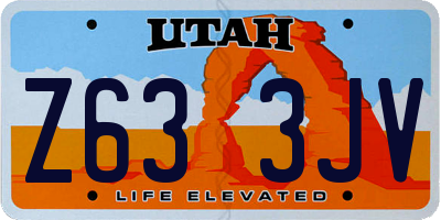 UT license plate Z633JV