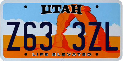 UT license plate Z633ZL