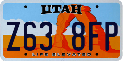 UT license plate Z638FP