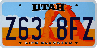 UT license plate Z638FZ