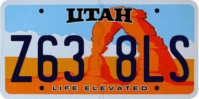 UT license plate Z638LS