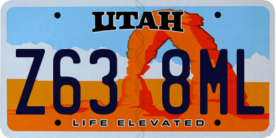 UT license plate Z638ML