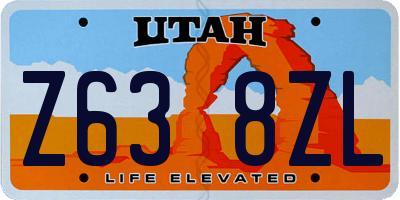 UT license plate Z638ZL