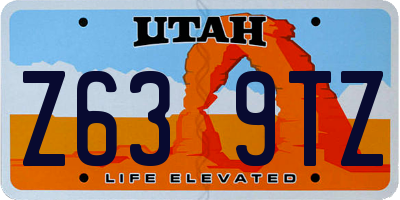 UT license plate Z639TZ