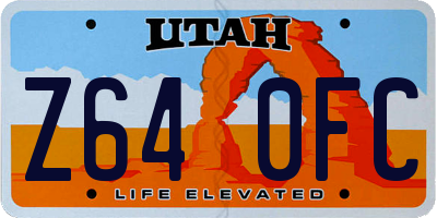UT license plate Z640FC