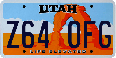 UT license plate Z640FG
