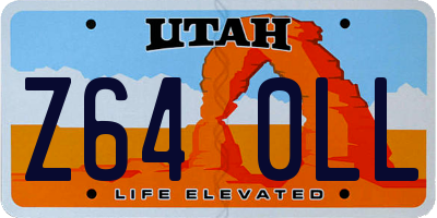 UT license plate Z640LL