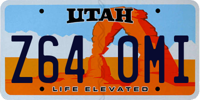 UT license plate Z640MI