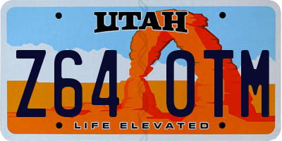 UT license plate Z640TM