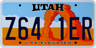 UT license plate Z641ER
