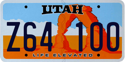 UT license plate Z641OO