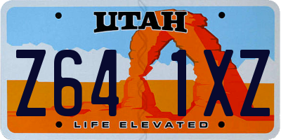 UT license plate Z641XZ