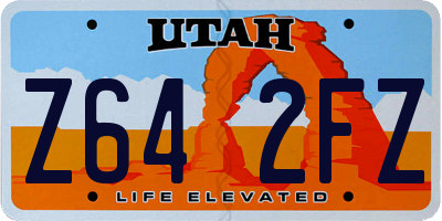 UT license plate Z642FZ