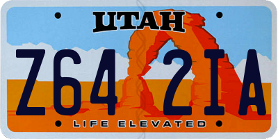 UT license plate Z642IA