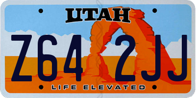 UT license plate Z642JJ