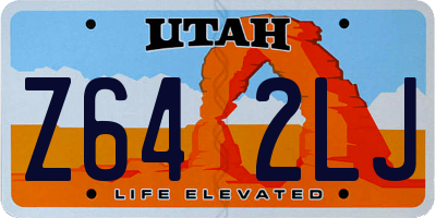 UT license plate Z642LJ