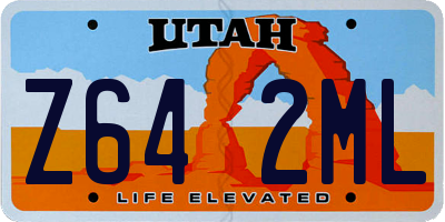 UT license plate Z642ML