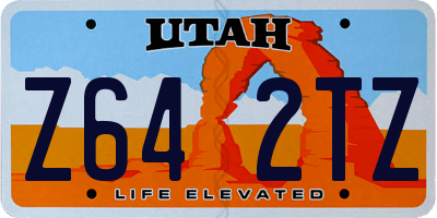 UT license plate Z642TZ
