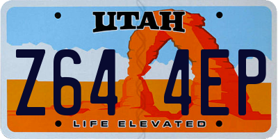 UT license plate Z644EP