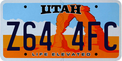 UT license plate Z644FC