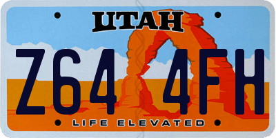 UT license plate Z644FH