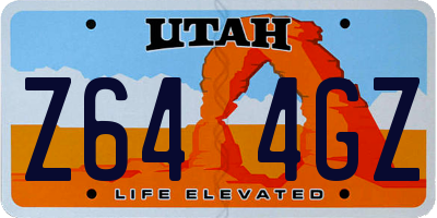 UT license plate Z644GZ
