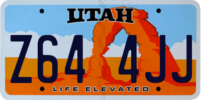 UT license plate Z644JJ