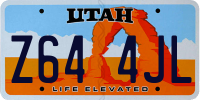 UT license plate Z644JL