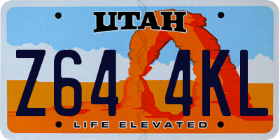 UT license plate Z644KL